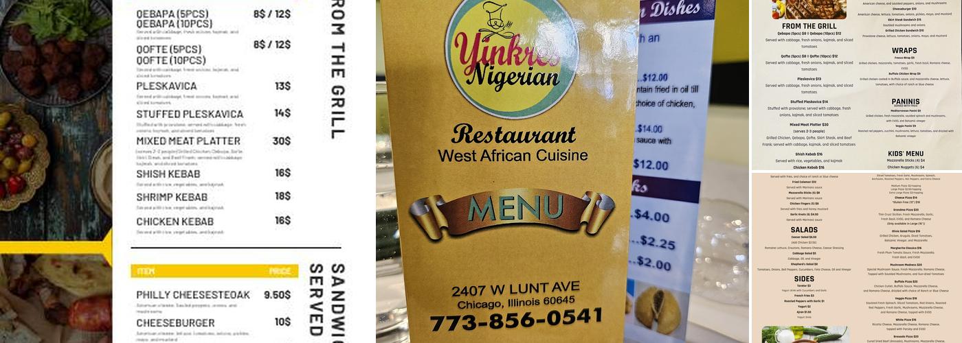 Zimi's Pizza and Grill Menu