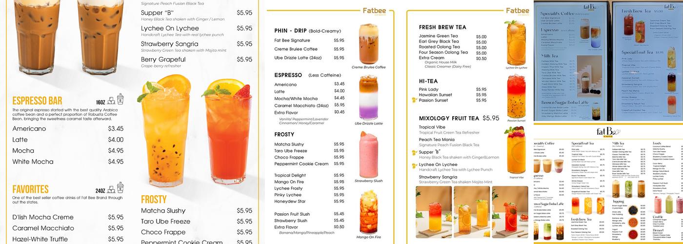 Fat Bee Cafe KC Menu