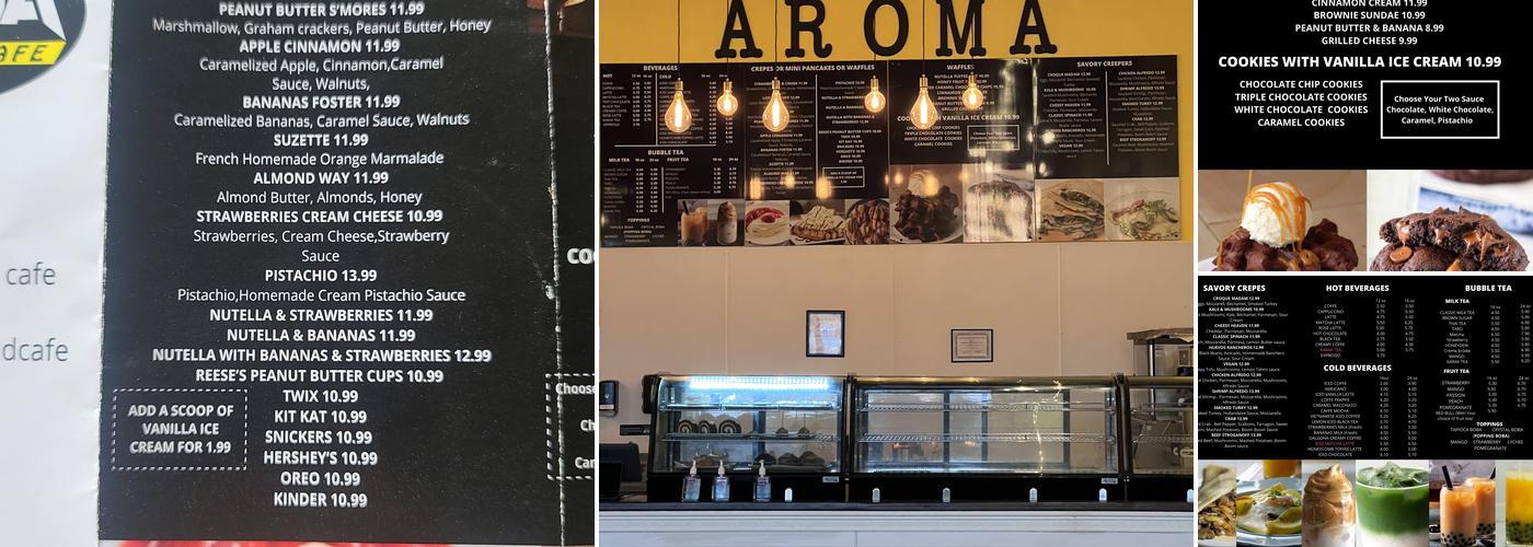 Aroma creperie & cafe Menu