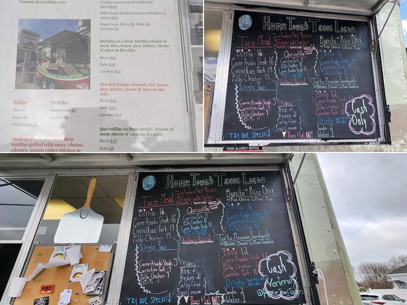 Hometown's Tacos Locos Menu