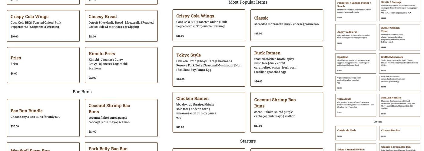 7 Doors Down Ramen Co Menu