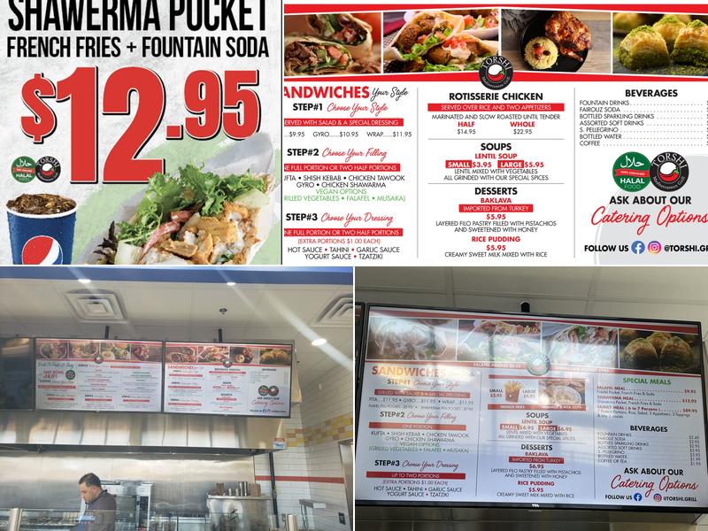 Torshi - Mediterranean Grill Menu