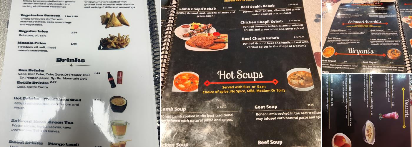 HABIBI GRILL Menu