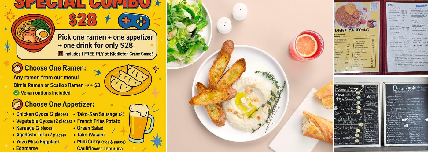 Menya Kanemaru Golden Ramen Menu