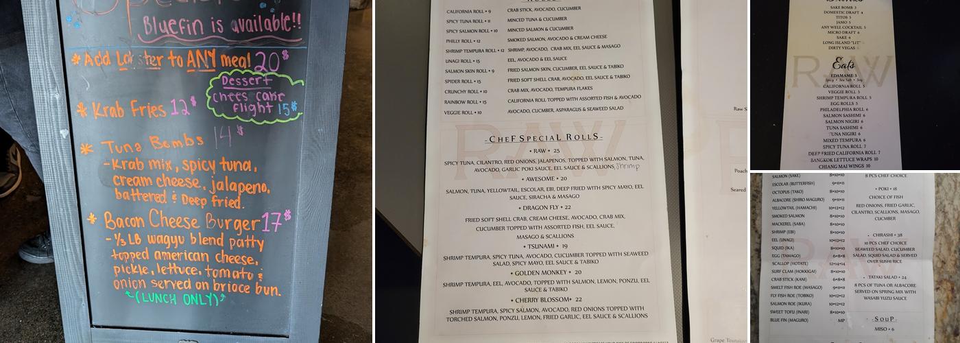 RAW Menu