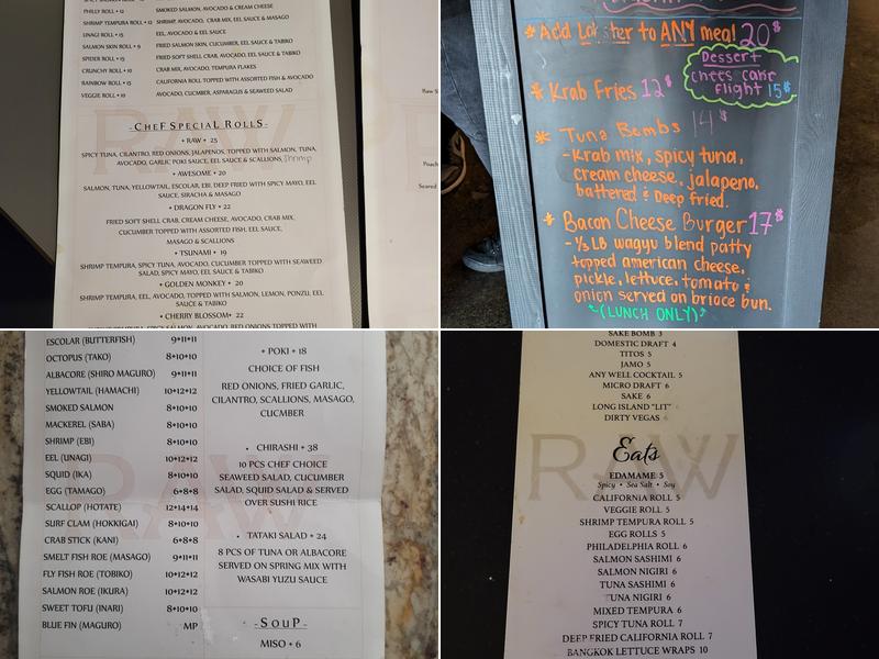 RAW Menu