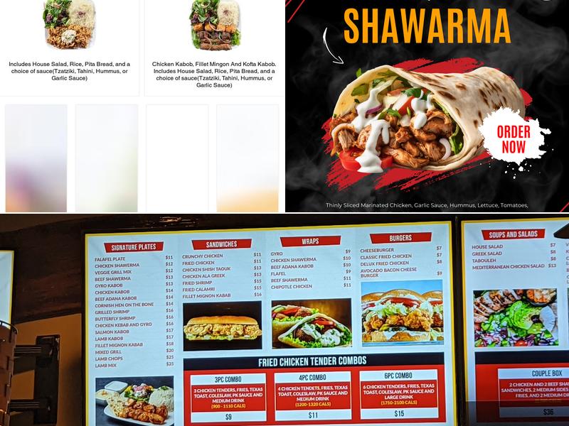 Papa K's Mediterranean Kitchen Menu