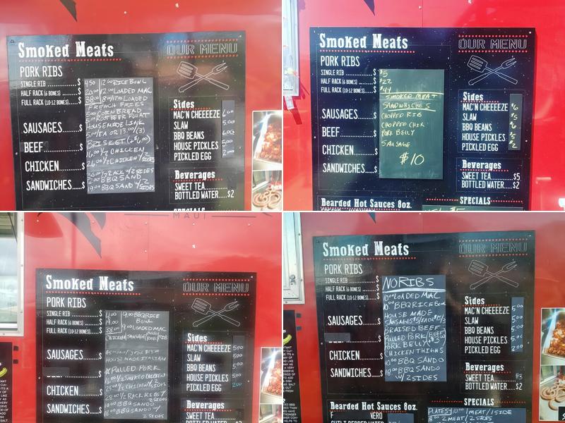 Bearded BBQ Maui Menu