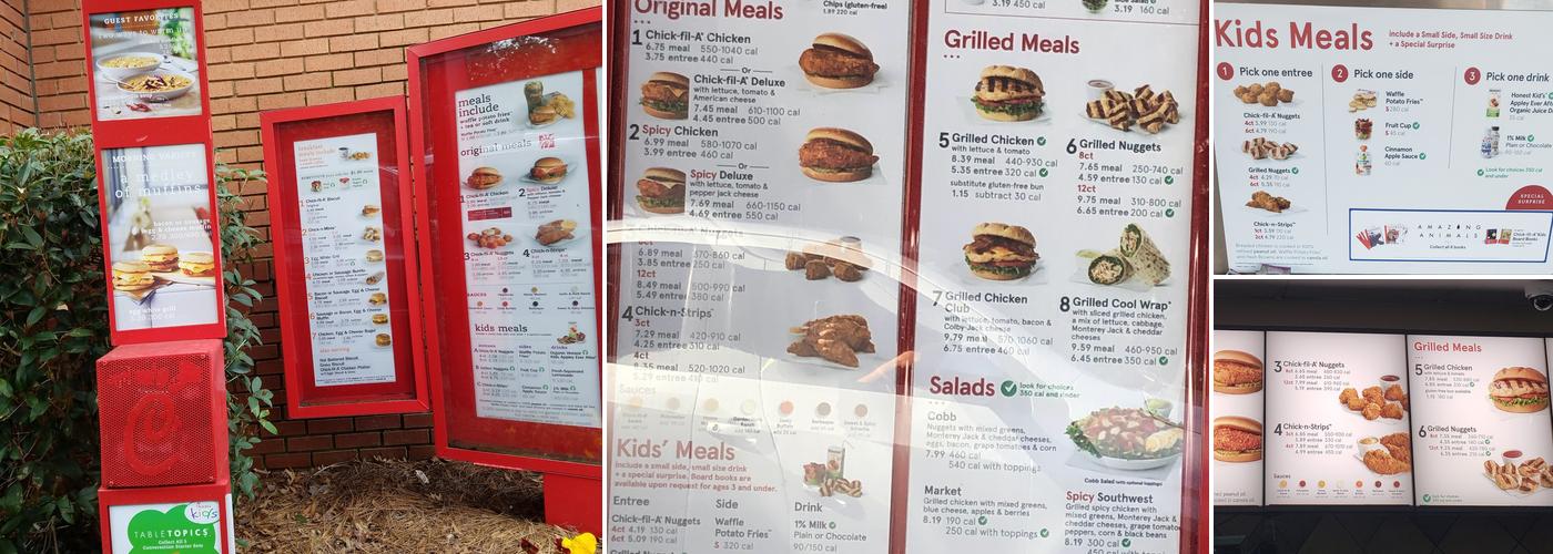 Chick-fil-A Menu
