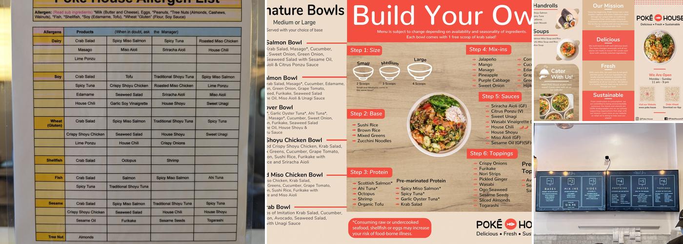 Poke House - San Mateo Menu