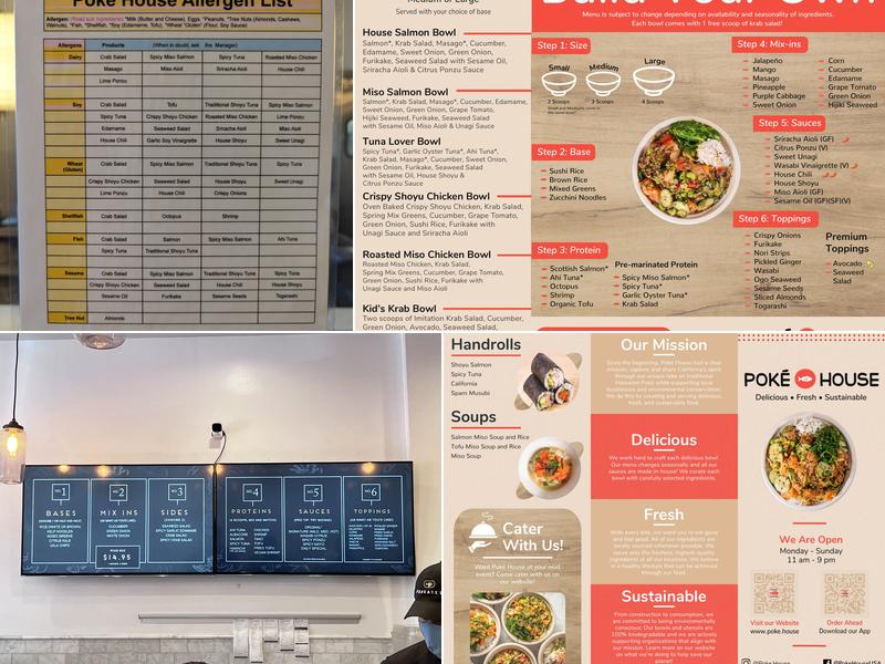 Poke House - San Mateo Menu