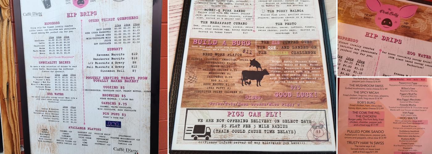 The Pork Belly Menu