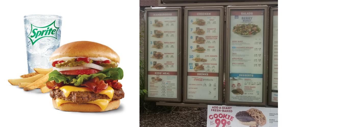 Wendy's Menu