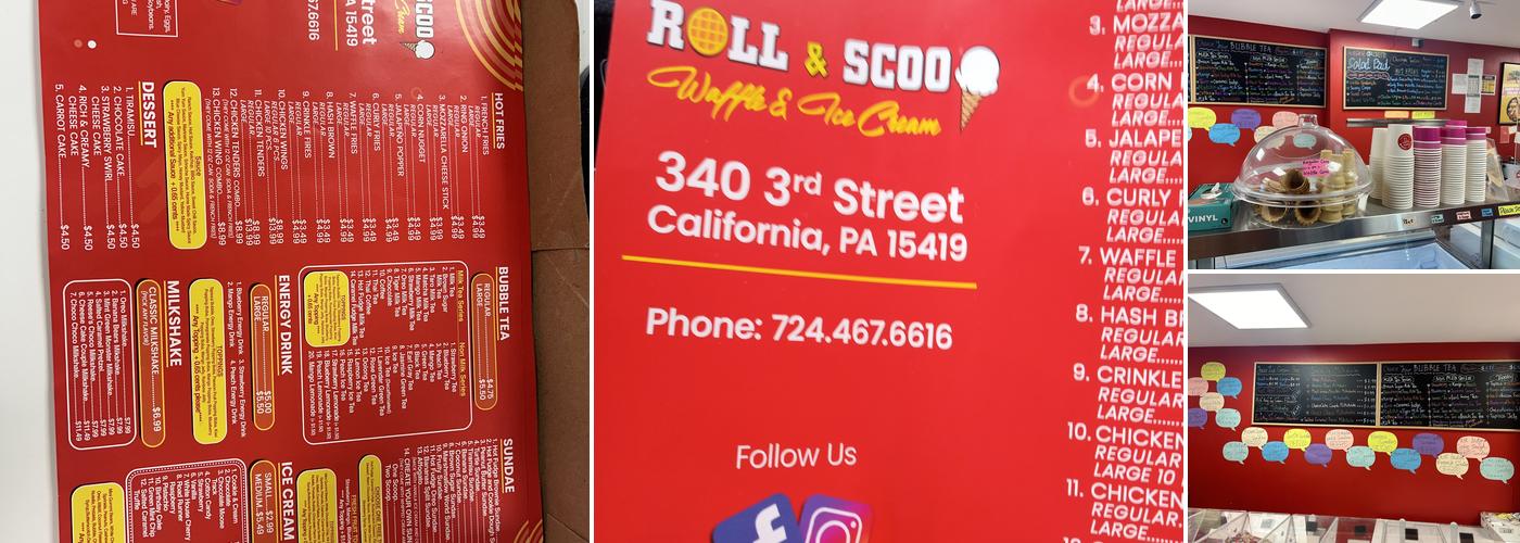 Roll & Scoop Menu
