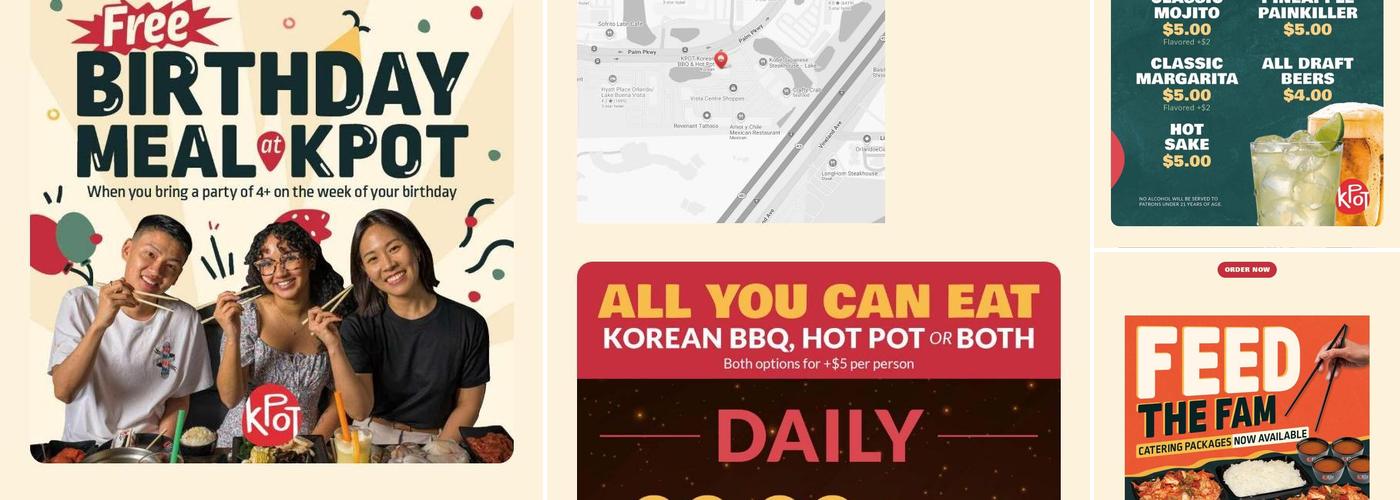 KPOT Korean BBQ & Hot Pot Menu