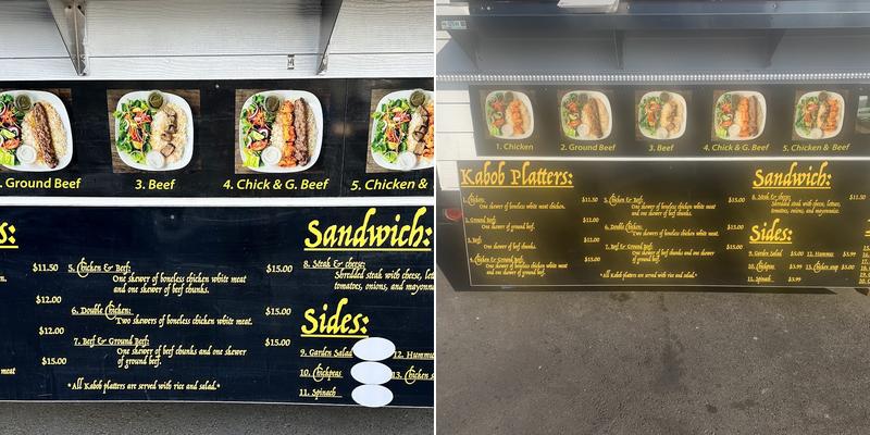 Pdx Kabob Menu