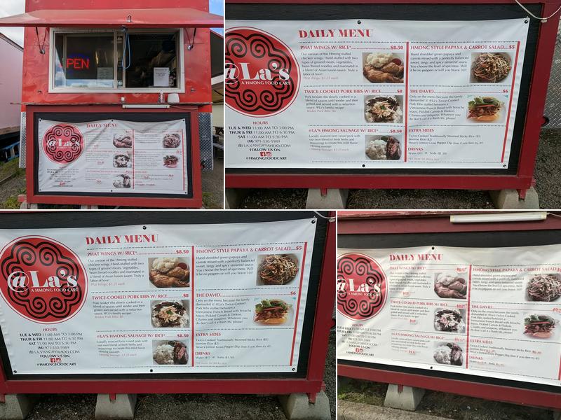 La's, A Hmong Food Cart Menu