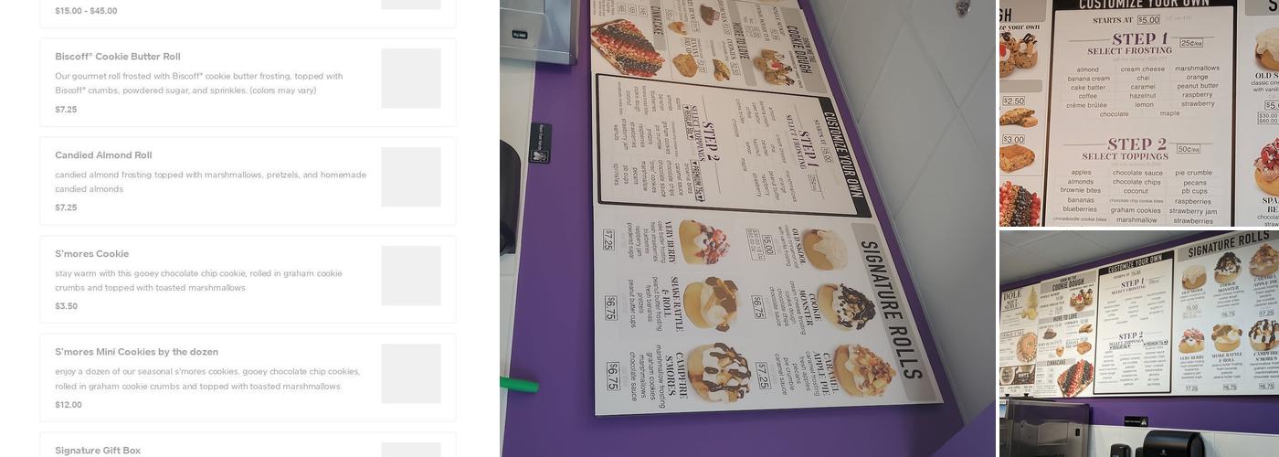 Cinnaholic Menu
