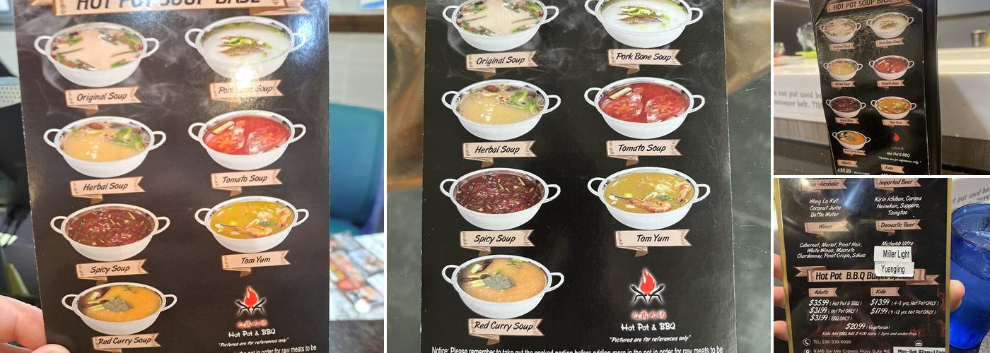 Hot Pot & BBQ Menu