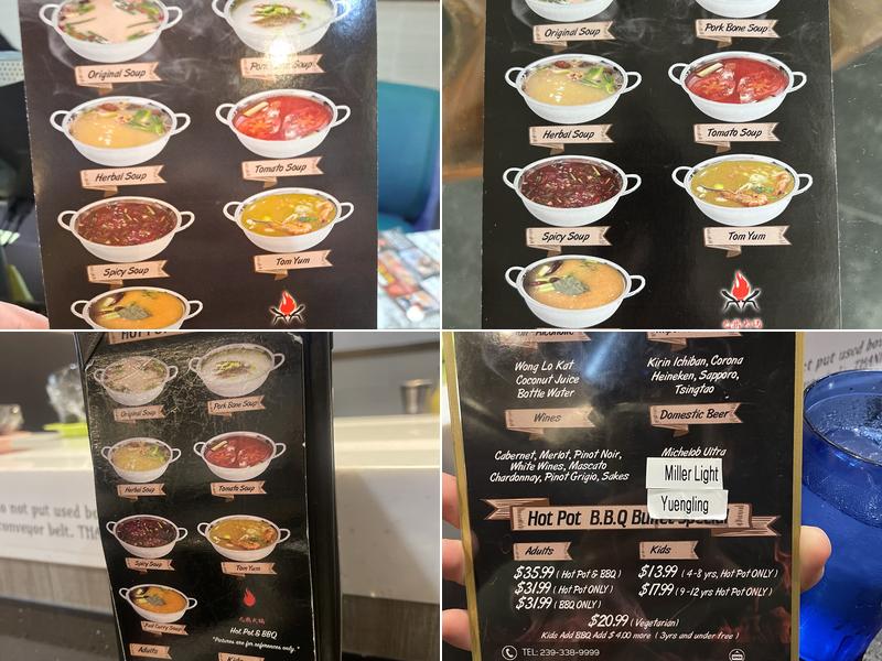 Hot Pot & BBQ Menu