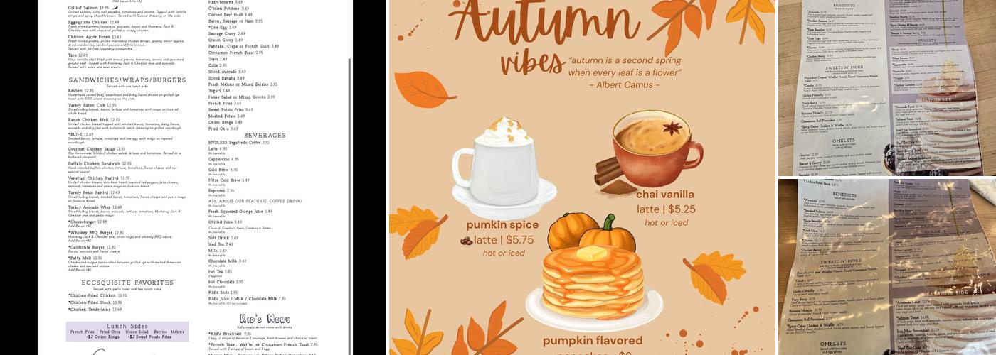 Eggsquisite Cafe Menu