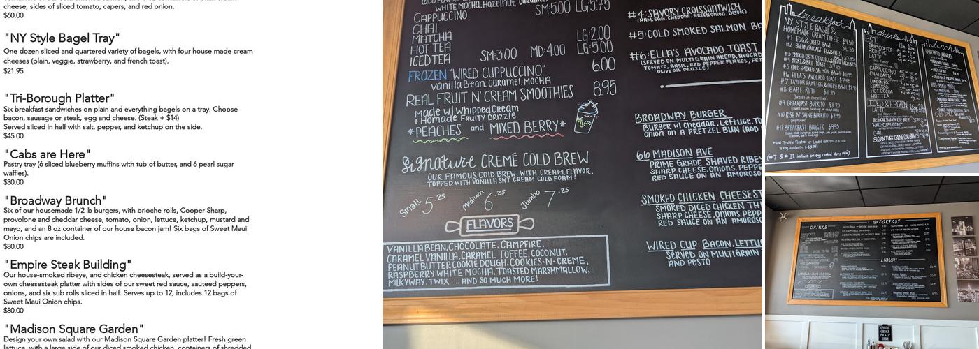 Wired Cup Cafe Menu