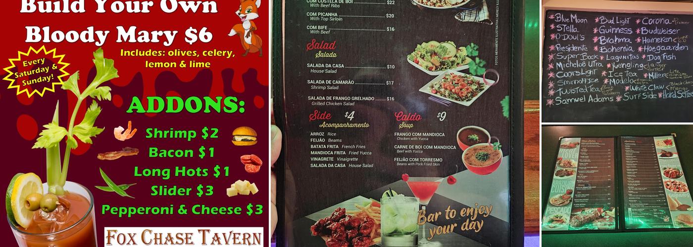 Fox Chase Tavern Menu