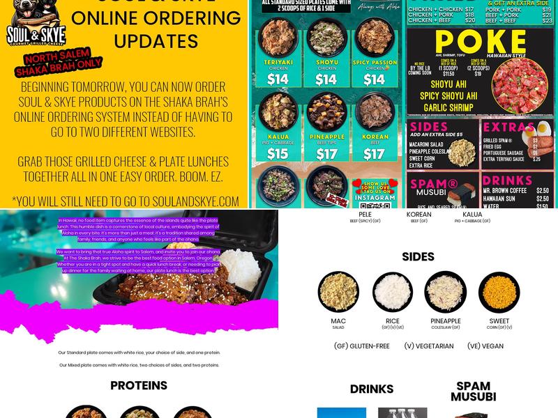 The Shaka Brah Cafe & Catering (North) Menu