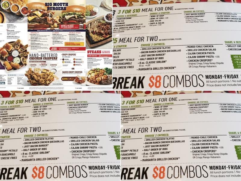 Chili's Grill & Bar Menu