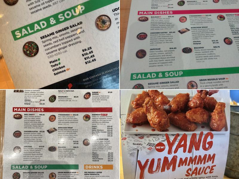 Bonchon Menu