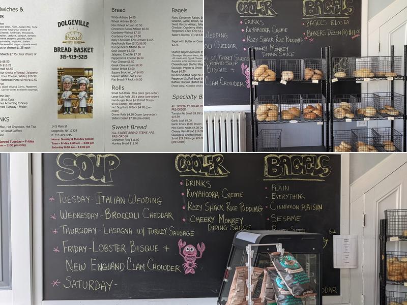 Dolgeville Bread Basket Menu