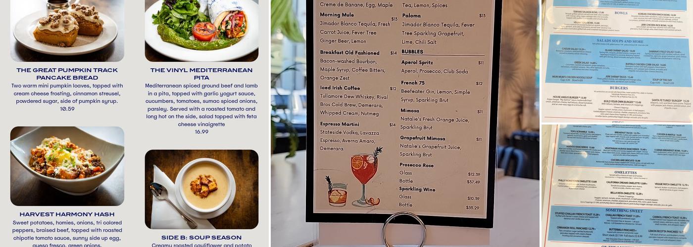 Sabrina's Cafe Menu