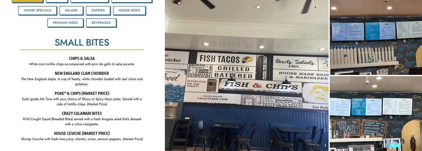 Crazy Fish Grill Express Menu