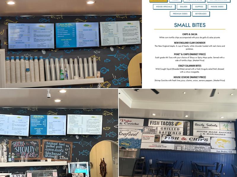 Crazy Fish Grill Express Menu