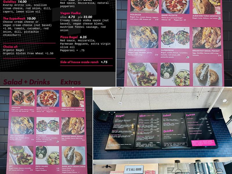 Bagel + Slice Pizza Shop Menu