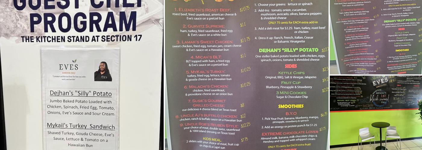 Eves Garden Deli Mobile Menu