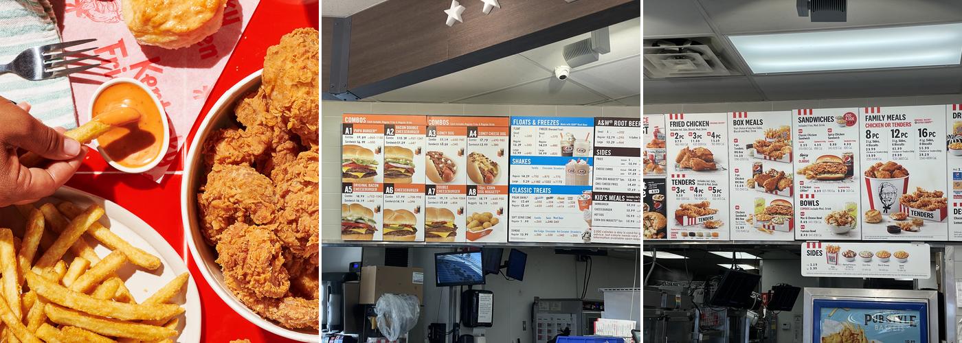 KFC Menu