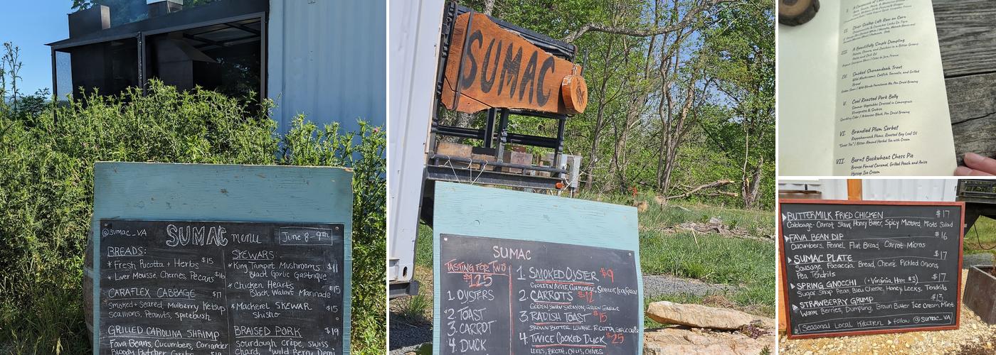 Sumac Menu