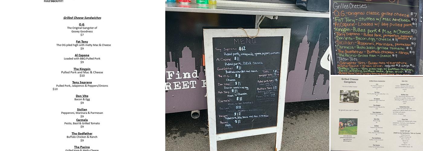 Grilled Cheese Gangsters Food Truck Menu