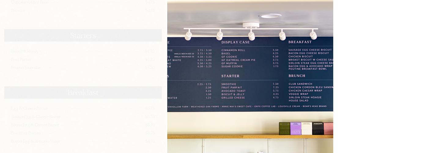 Crestwood Café Menu