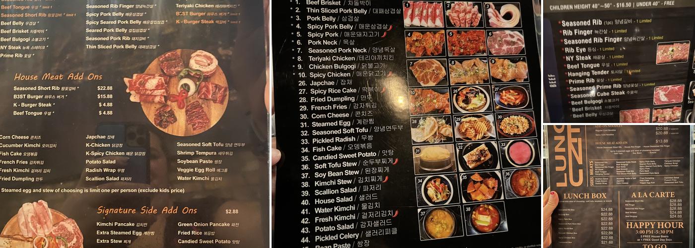 Kang's Kitchen Menu