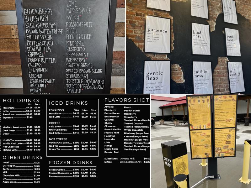 KINGDOM Coffee Roasting Company Menu