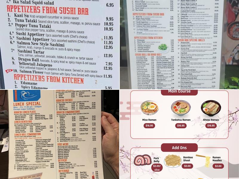 Koto Grill Sushi & Hibachi Menu