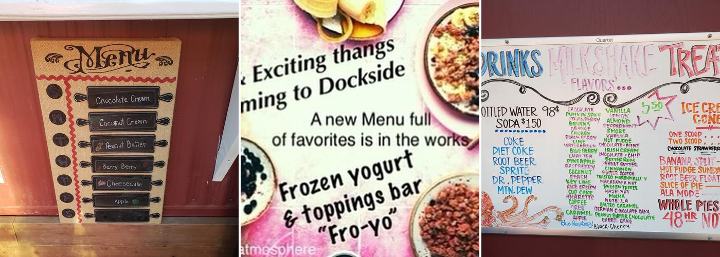 Dockside Galley Menu