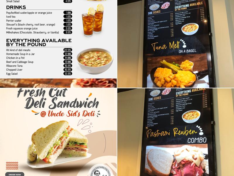 Uncle Sid's Deli Menu