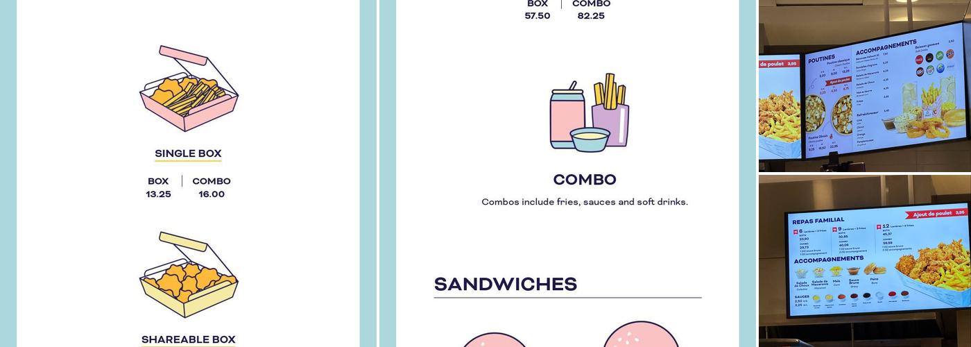 Olivia's Authentic Chicken Menu