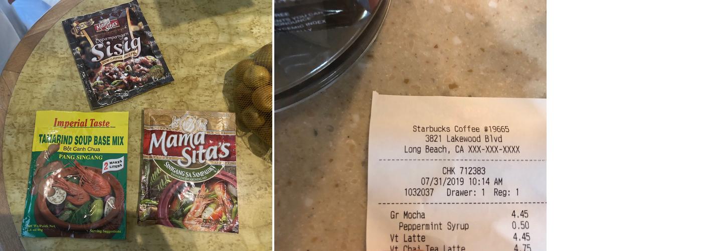 Starbucks Menu
