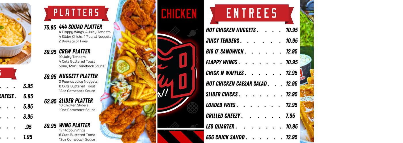Bred Hot Chicken - Costa Mesa Menu