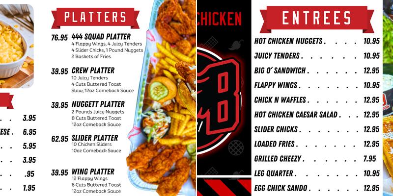 Bred Hot Chicken - Costa Mesa Menu