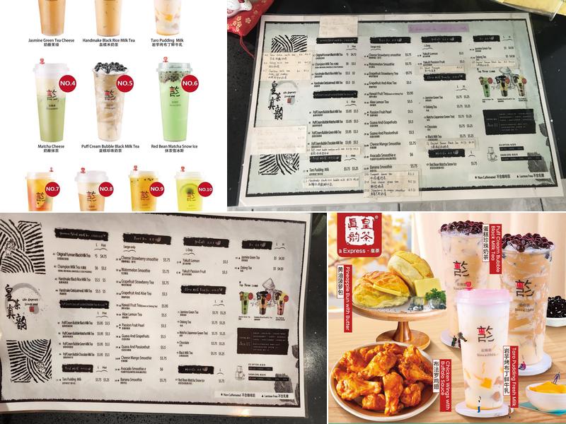 Cha Express Menu